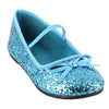 FLAT BALLET GLITTER CH BU MED