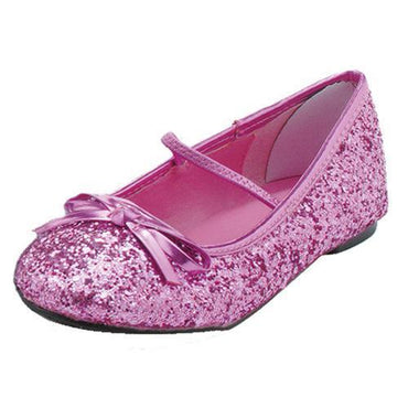 FLAT BALLET GLITTER CH PINK LG