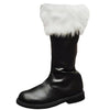 SANTA BOOT WITH WHITE FUR CUFF