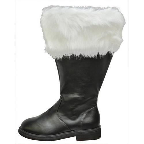 SANTA BOOT WIDE CALF FUR CUFF