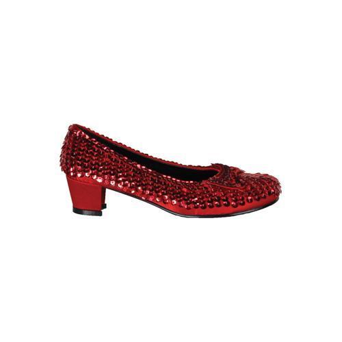 SHOE SEQUIN RD CHILD LG