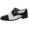 SHOE OXFORD BK AND WT MEN SM