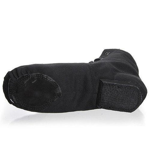 Black Canvas Lace Up Comfy Breathable Jazz Ballet Dance Shoes