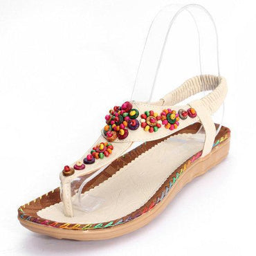 Flowers Splice Flat Summer Sandals