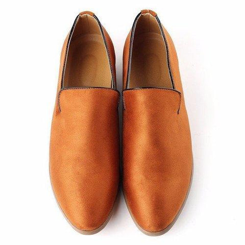 Men British Style Slip On Soft Suede Moccasins Boat Driving Flats Shoes For Men