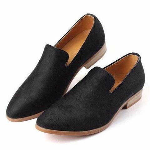 Men British Style Slip On Soft Suede Moccasins Boat Driving Flats Shoes For Men