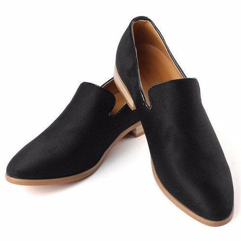 Men British Style Slip On Soft Suede Moccasins Boat Driving Flats Shoes For Men