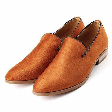 Men British Style Slip On Soft Suede Moccasins Boat Driving Flats Shoes For Men