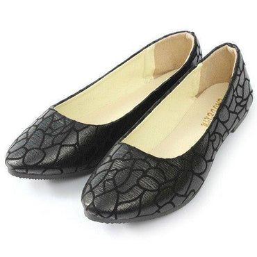 Fashion Stone Pattern Crack Leisure Flat  Slip On Loafers