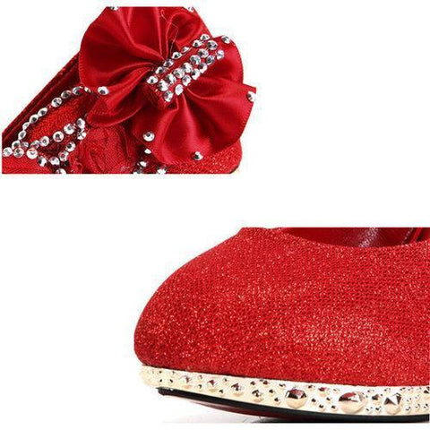 Flower Bridal Crystal High Heel Sandals