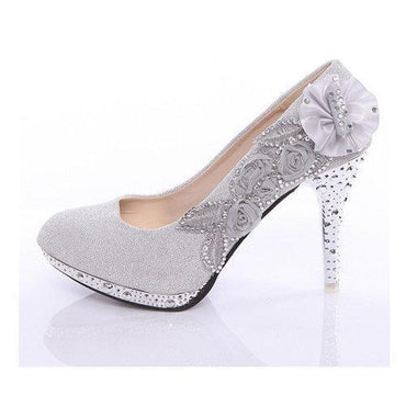 Flower Bridal Crystal High Heel Sandals
