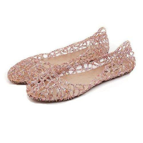 Bling Breathable Candy Color Flat Shoes