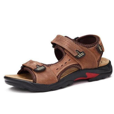 Men Large Size Leather Sandals