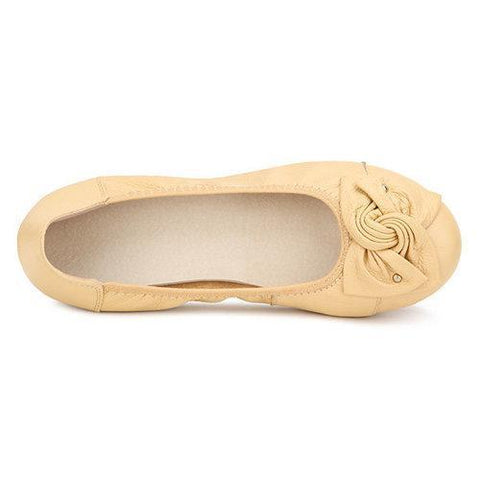 Big Size Floral Butterflyknot Slip On Soft Sole Light Flat Shoes