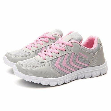 Color Match Breathable Lace Up Casual Platform Sport Running Shoes Sneakers