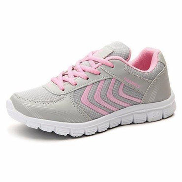 Color Match Breathable Lace Up Casual Platform Sport Running Shoes Sneakers