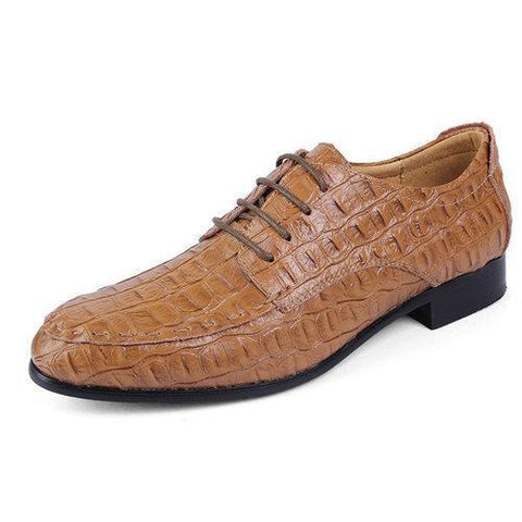 Large Size Men Leather Lace Up Pointed Toe Business Formal O