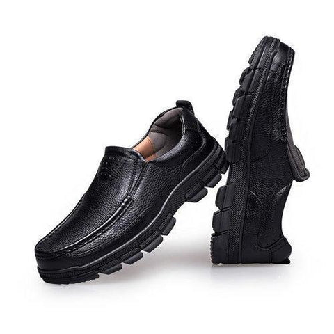 Large Size Men Genuiner Leather Business Casual Shoes