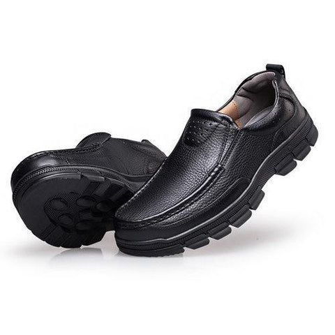 Large Size Men Genuiner Leather Business Casual Shoes