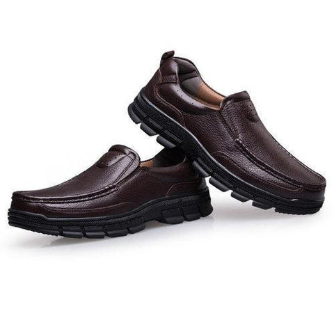 Large Size Men Genuiner Leather Business Casual Shoes