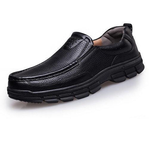 Large Size Men Genuiner Leather Business Casual Shoes