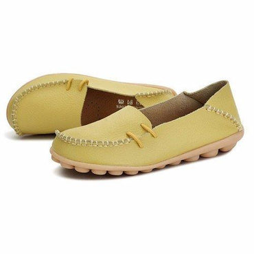 Big Size Pu Pure Color Soft Sole Breathable Casual Lace Up Flat Shoes For Women