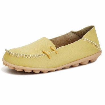 Big Size Pu Pure Color Soft Sole Breathable Casual Lace Up Flat Shoes For Women