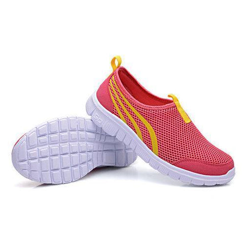 Mesh Breathable Light Slip On Sport Casual Flat Trainers