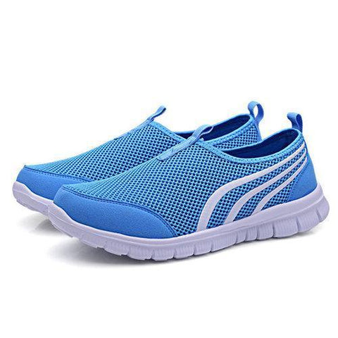 Mesh Breathable Light Slip On Sport Casual Flat Trainers