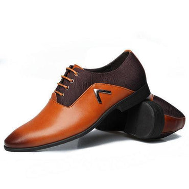 Large Size Color Blocking Business Formal Shoes