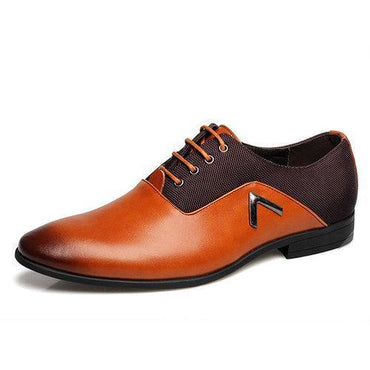 Large Size Color Blocking Business Formal Shoes