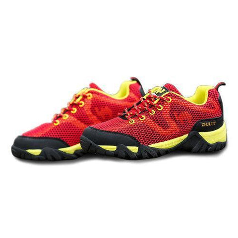 Big Size Men Women Lover Mesh Breathable Anti Skip Lace Up Outdoor Hiking Shoes