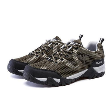 Big Size Men Women Lover Mesh Breathable Anti Skip Lace Up Outdoor Hiking Shoes