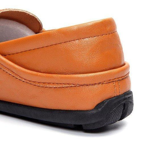 Men Pu Pure Color Slip On Casual Driving Moccasin Shoes Loafers