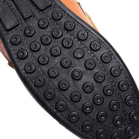 Men Pu Pure Color Slip On Casual Driving Moccasin Shoes Loafers