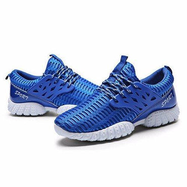 Men Sport Lace Up High Top Mesh Casual Brethable Shoes