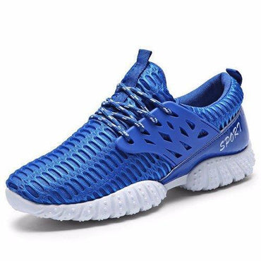 Men Sport Lace Up High Top Mesh Casual Brethable Shoes