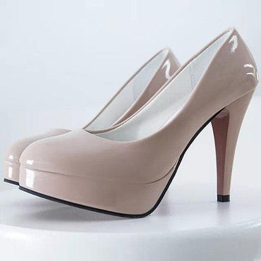 11cm Big Size Pure Color High Heel Office Lady Pumps