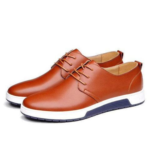 Men British Style Leather Casual Shoes