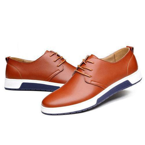 Men British Style Leather Casual Shoes