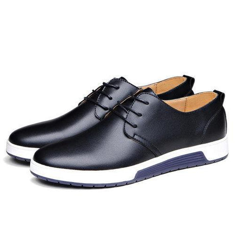 Men British Style Leather Casual Shoes