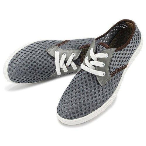 Men Mesh Sport Casual Breathable Lace Up Shoes