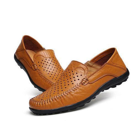 Large Size Men Hole Leather Shoes