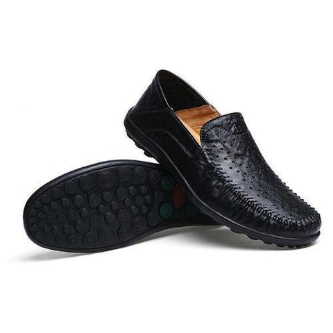 Large Size Men Hole Leather Shoes