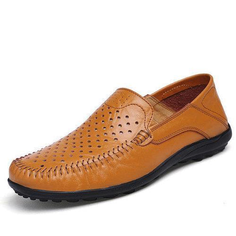 Large Size Men Hole Leather Shoes