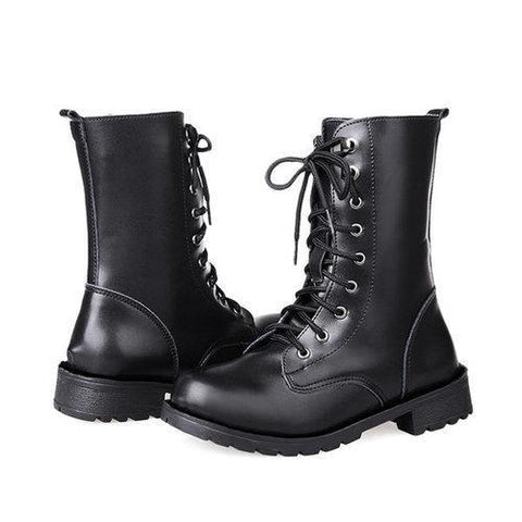 Women Lover Soft Round Toe Elegant Black Boots