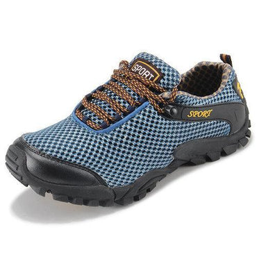 Men Waterproof Lace Up Hiking Outdoor Sneakers