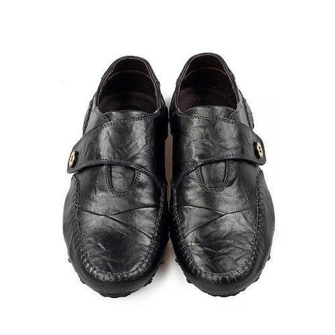 Stitching Driving Flat Lace Up Weave Leather Soft Oxford Shoes