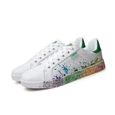 Big Size White Colorul Lace Up Casual Sport Running Sneakers