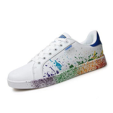 Big Size White Colorul Lace Up Casual Sport Running Sneakers